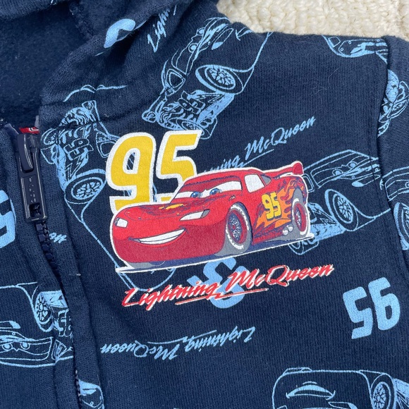 6/9 month Lightning McQueen Navy Hoodie - Picture 2 of 7